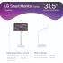 LG Swing 32U889SA – 31.5” 4K UHD IPS Touch Monitor with Adjustable Stand & Smart Features White- Swing Monitor